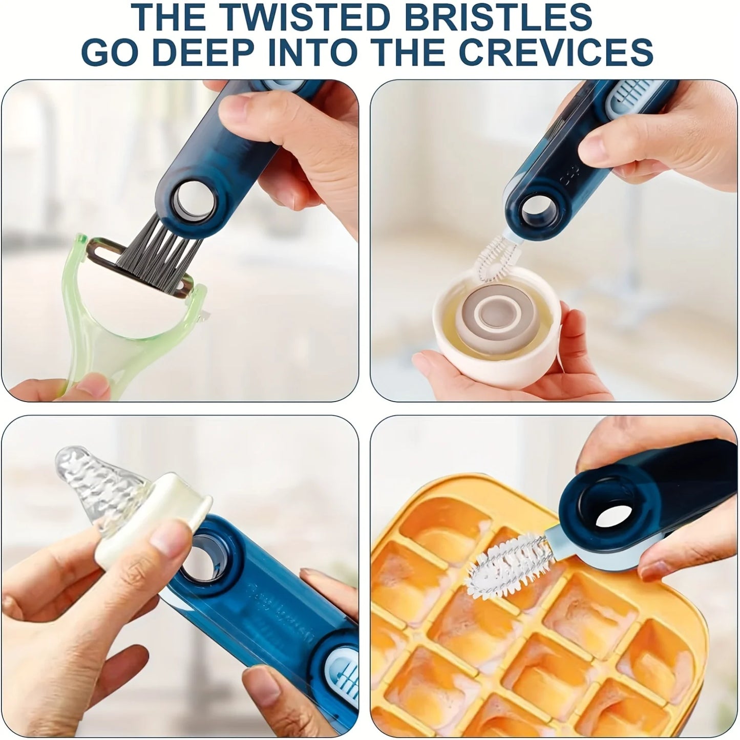 Multifunctional  3-in-1 Bottle Cleaning Brush Set