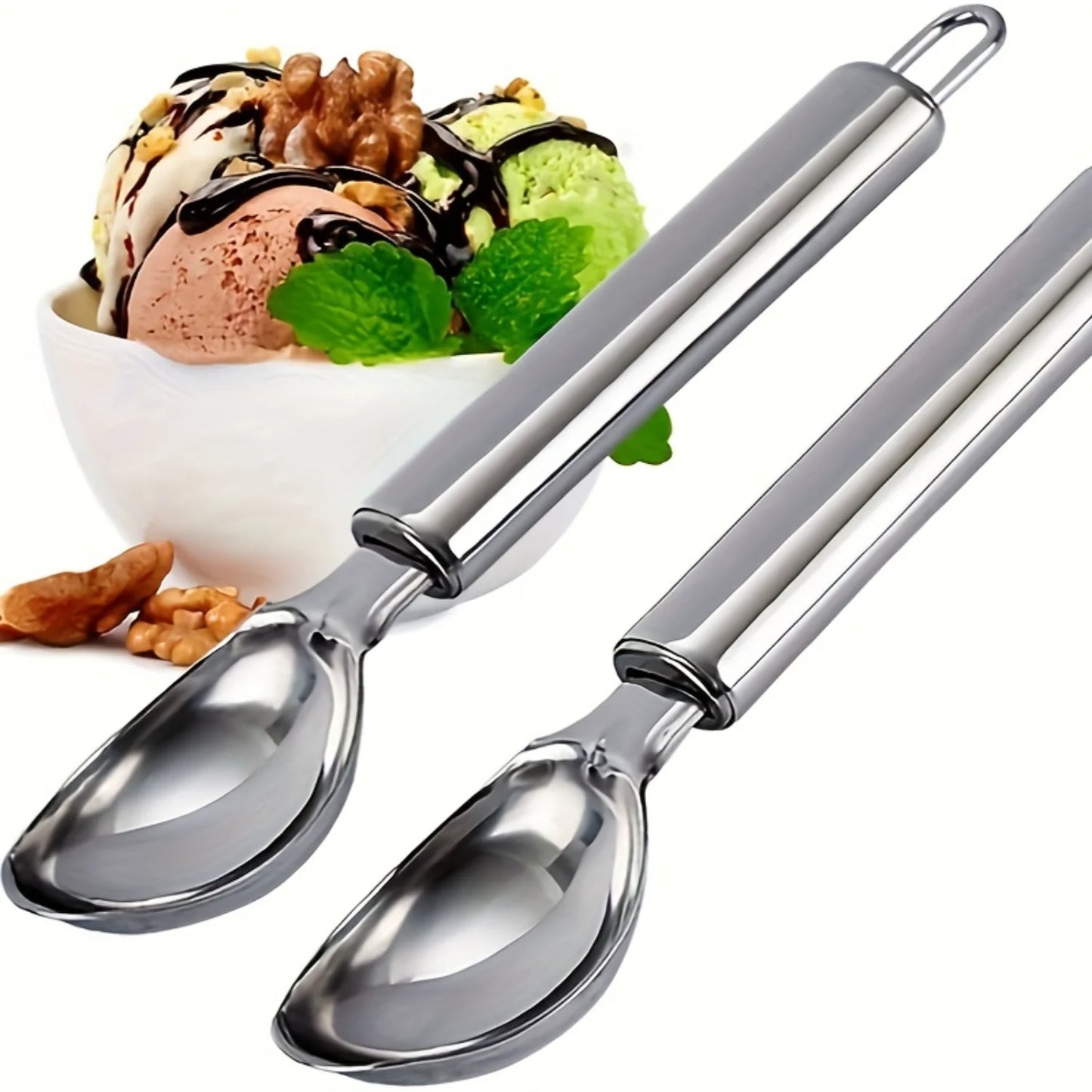 Modern Stainless Steel Ice Cream Scoop