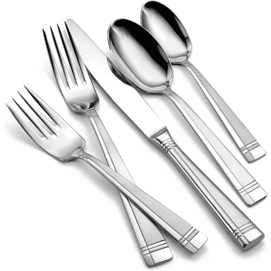 Oneida 45 Piece Amsterdam Everyday Flatware