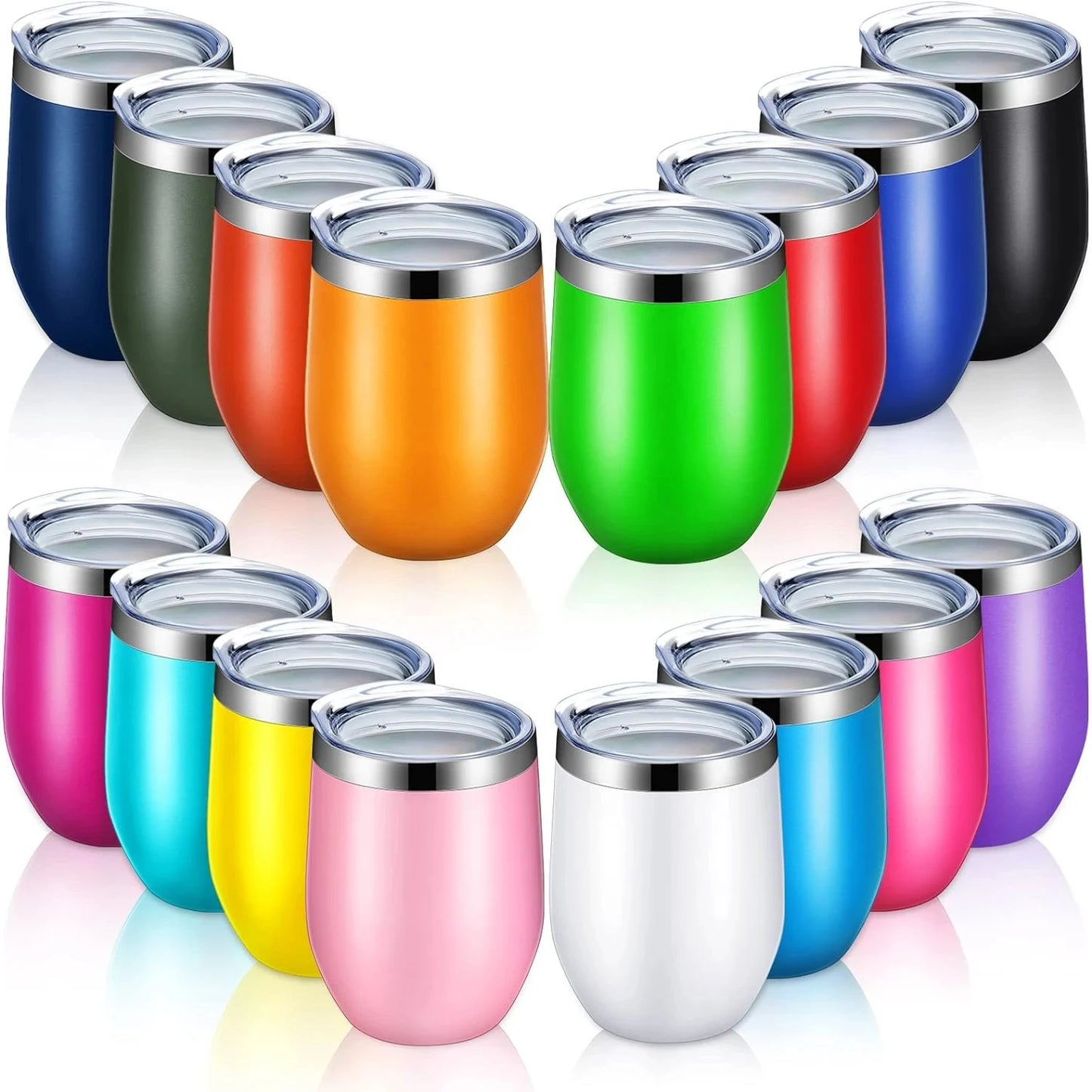 12oz Eggshell Cup Stainless Steel Wine Tumblers