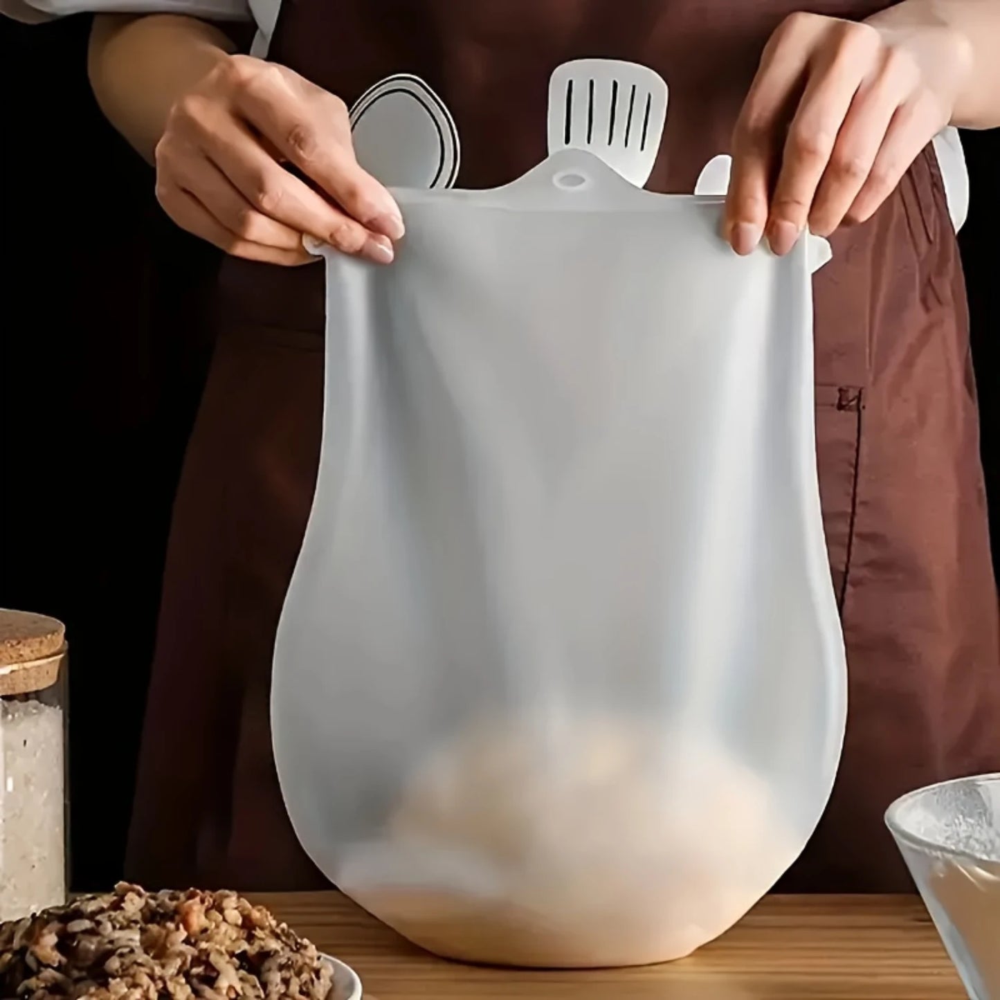 1pc Silicone Multifunctional Dough Mixing Bag