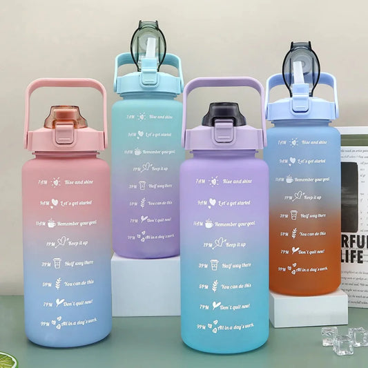 2L Sports Water Bottle with straw